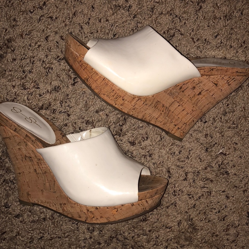 Jessica Simpson Patten Leather Wedges
